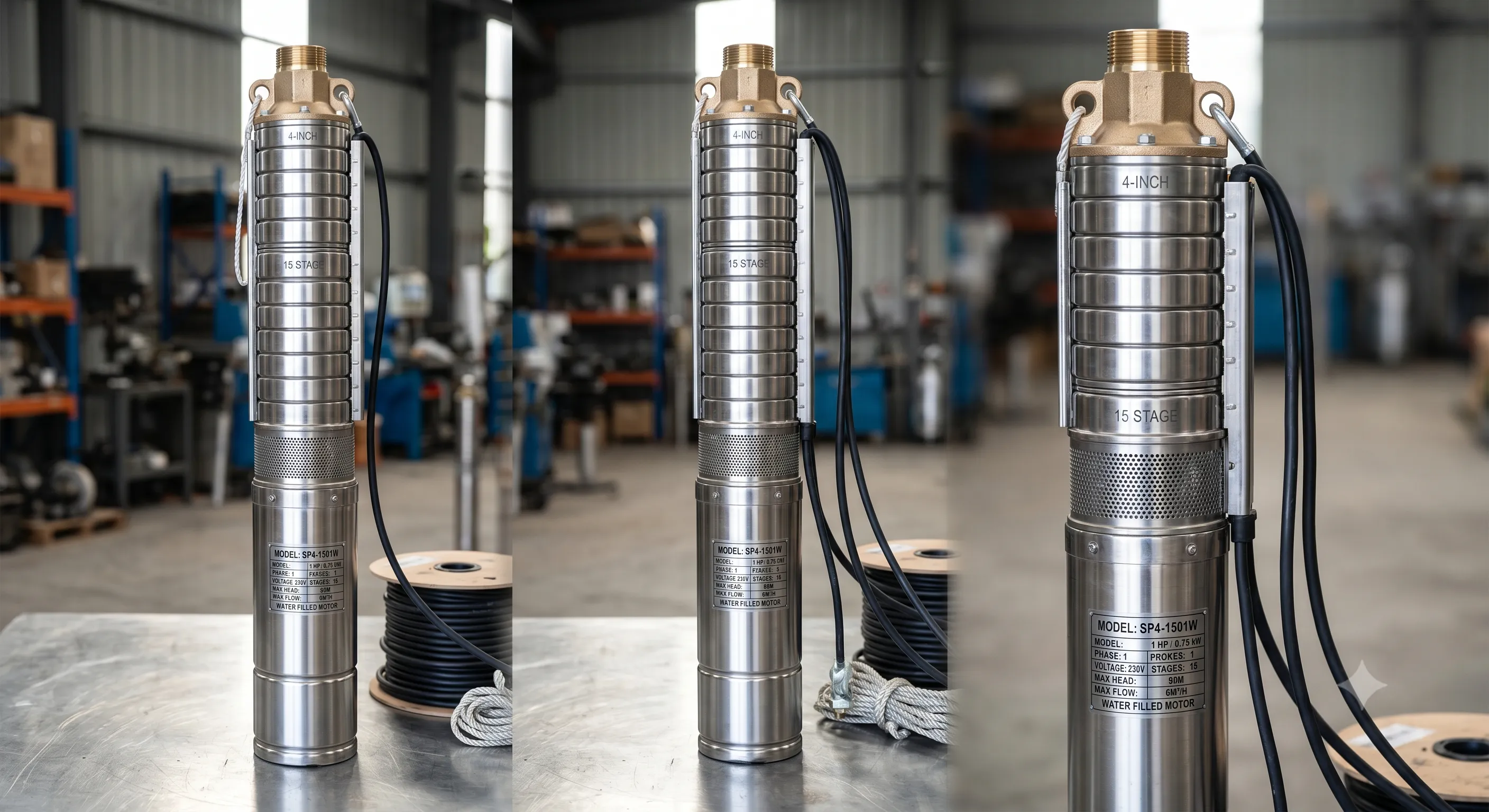 Pompe submersible pour forage de puits — SOA RANO FORAGE